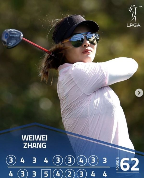 62타를 몰아친 장웨웨이. 사진=LPGA