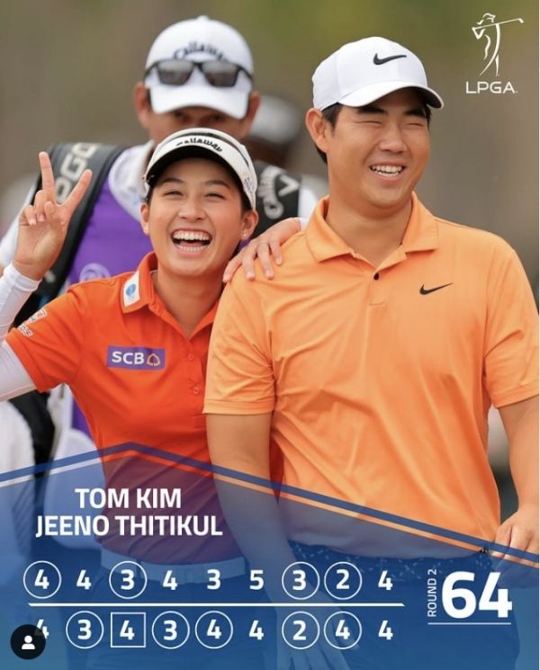 지노 티티쿨과 김주형. 사진=LPGA