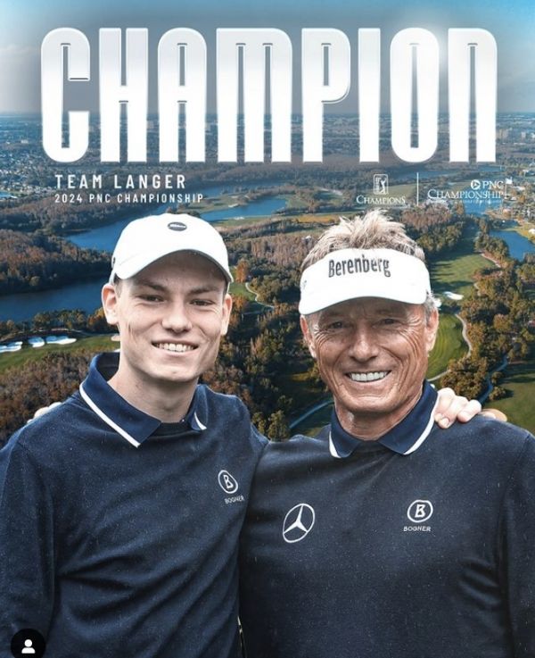 PNC 챔피언십에서 2연패를 달성한 랑거 부자. 사진=PGA투어