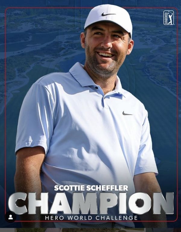 히어로 월드 챌린지에서 2연패한 스코티 셰플러. 사진=PGA투어