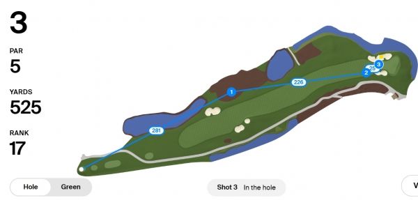김성현의 3번홀. 사진=PGA투어
