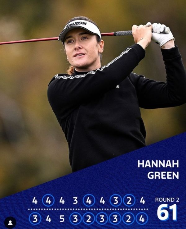 2라운드에서 61타를 몰아친 해나 그린. 사진=LPGA