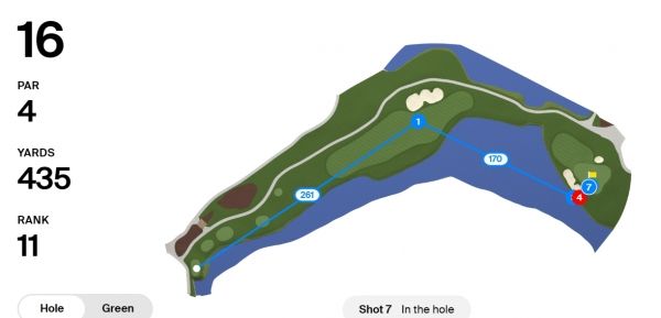 로리 매킬로이 3R 16번홀. 사진=PGA투어