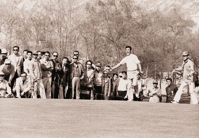 1971년 한장상의 대회 장면. 사진=K{GA