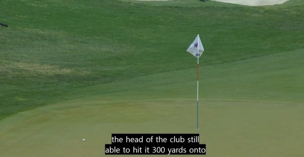 그린에 1온된 아베리의 볼. 사진=PGA투어