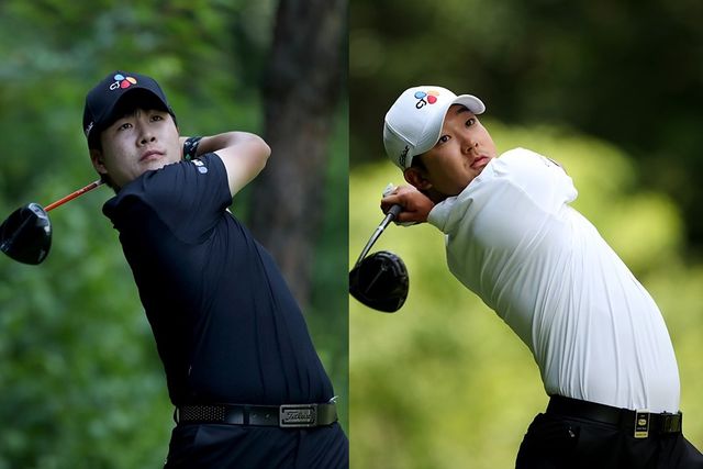 4강전 상대 김민규, 최승빈(사진=KPGA)