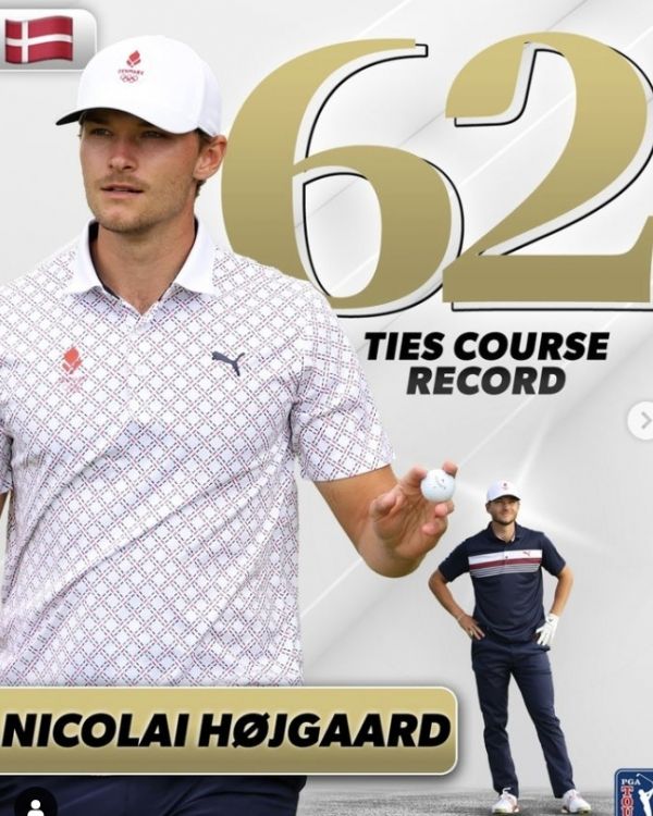 3라운드에서 62타를 친 니콜라이 호이고르. 사진=PGA투어