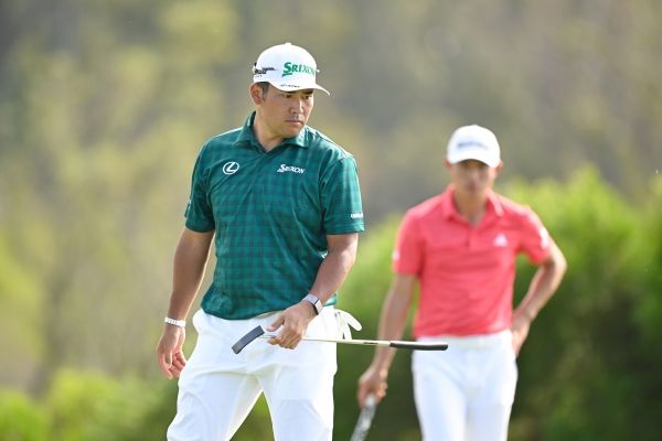 마쓰야마 히데키와 콜린 모리카와(우측). 사진=PGA투어/게티이미지
