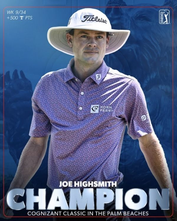 첫 우승한 조 하이스미스. 사진=PGA투어