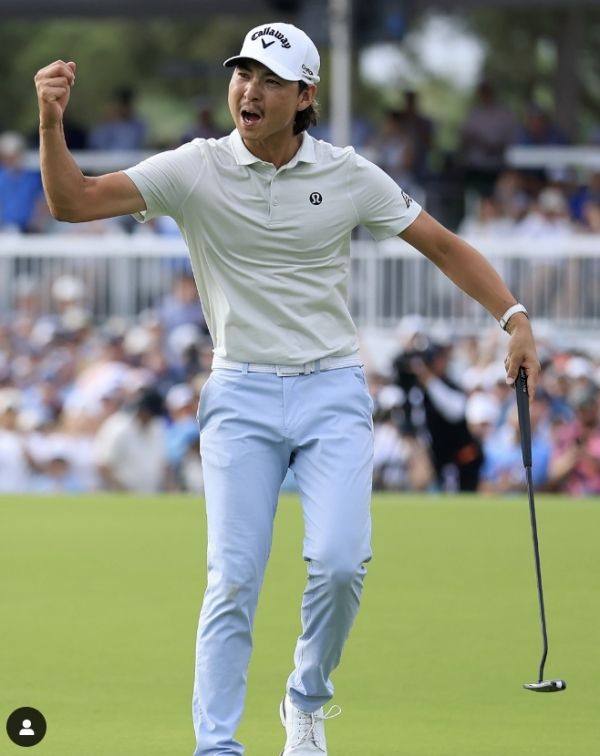 우승을 확정한 이민위 리액션. 사진=PGA투어
