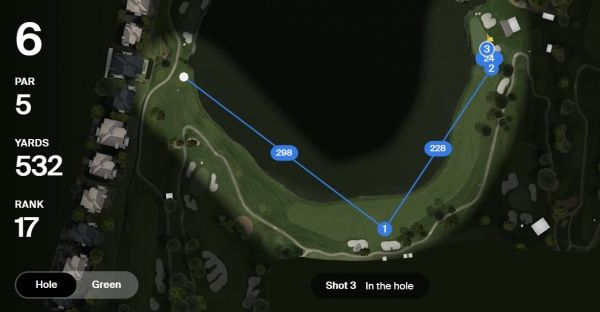 임성재가 이글 잡은 6번홀 공략. 사진=PGA투어