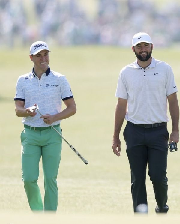 저스틴 토마스와 스코티 셰플러(우측). 사진=PGA투어