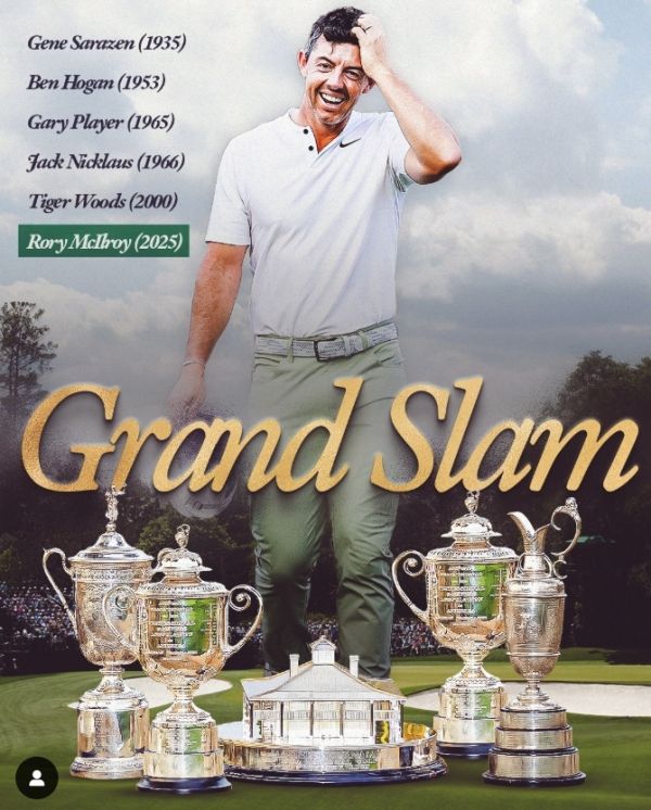 커리어 그랜드 슬램을 달성한 로리 매킬로이. 사진=PGA투어