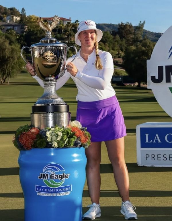 LPGA투어에서 첫 우승한 잉리드 린드블라드. 사진=LPGA