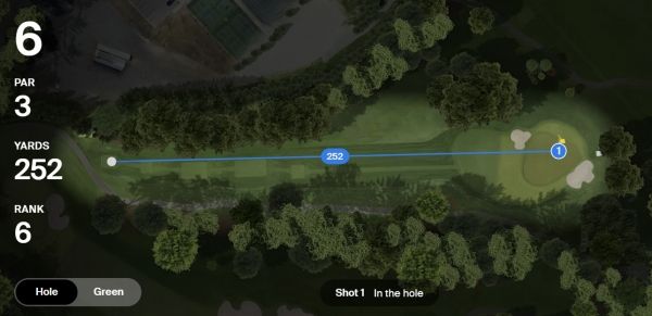 김시우가 홀인원한 6번홀. 사진=PGA투어