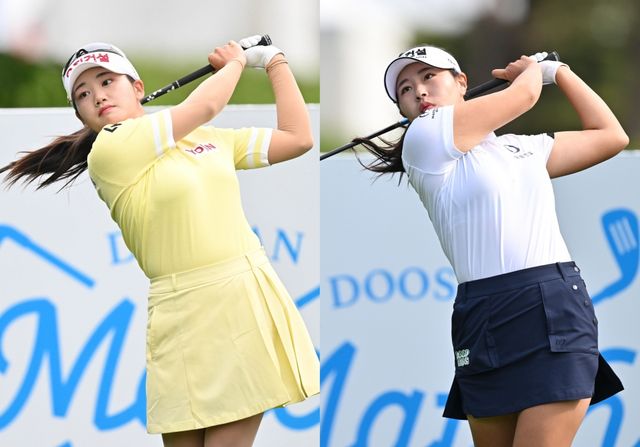 8강전 상대 노승희, 성유진(사진=KLPGA)