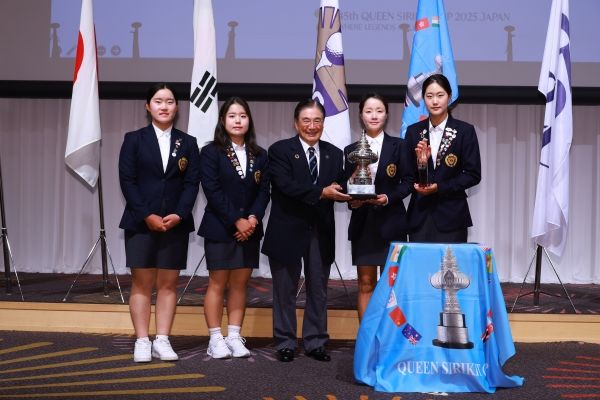 퀸시리키트컵 우승팀 한국 국가대표. 사진=JGA