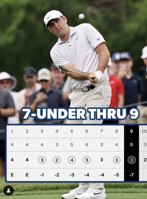 CJ컵 첫날 61타를 몰아친 스코티 셰플러. 사진=PGA투어