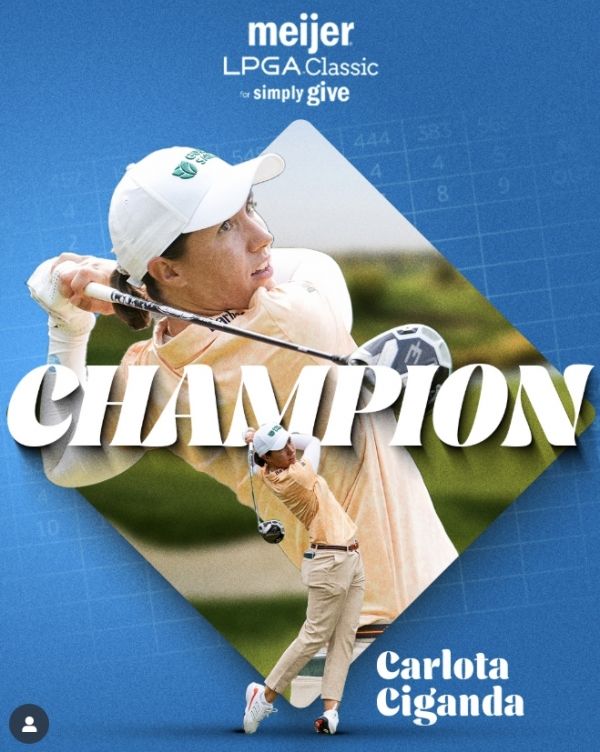 우승한 카를로타 시간다. 사진=LPGA