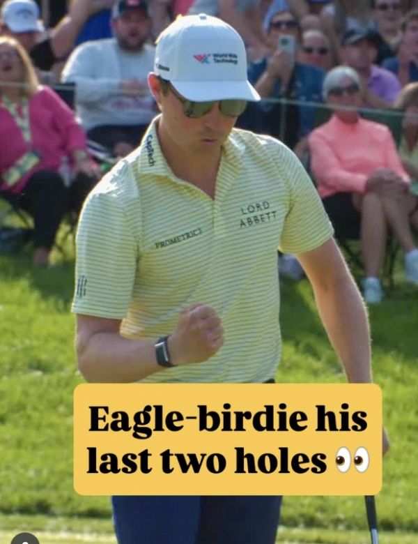 시즌 2승을 올린 벤 그리핀이 이글에 이어 버디를 기록했다. 사진=PGA투어