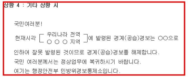 민방위&nbsp;경보&nbsp;발령·전달&nbsp;규정&nbsp;별표6/&nbsp;행정안전부