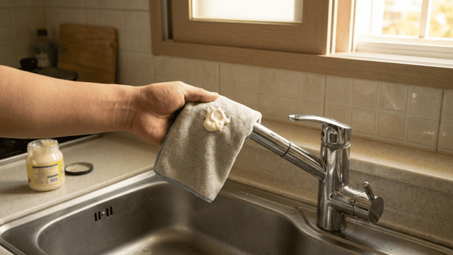 수전을 닦는 모습&nbsp;/ 기사 이해를 돕기 위한 AI 이미지