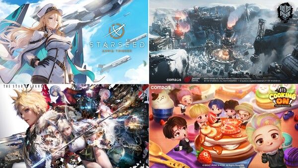 글로벌 퍼블리싱 대작&nbsp;4종 대표 이미지. /사진=컴투스.