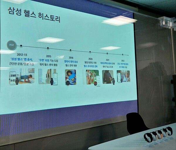 갤럭시 워치는 2012년 출시 이후 디지털헬스 플랫폼으로 진화하고 있다./ 사진=황재희 기자