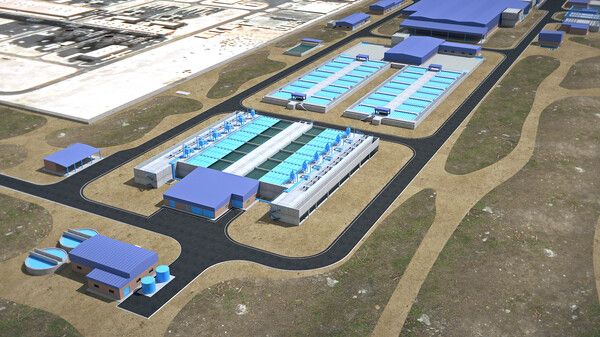 UAE 슈웨이하트4단계 해수담수화사업 조감도. / 사진 = GS건설.