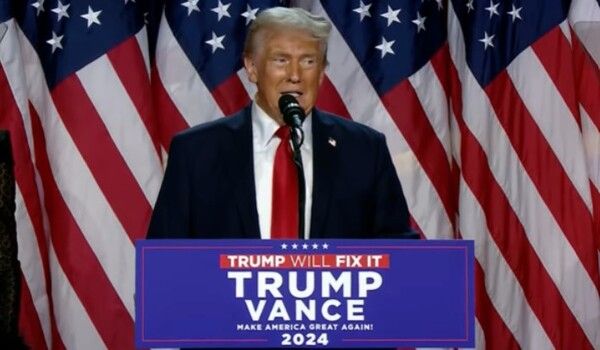 인플레이션 감축법(IRA) 폐지를 공약으로 내건 도널드 트럼프 전 미국 대통령이 11·5 미국 대통령 선거에서 승리하면서 국내 배터리 업계 타격이 우려되고 있다. 도널드 트럼프 대통령 당선인이 연설하고 있다. / 사진=유튜브 갈무리