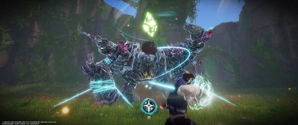 몬길: 스타 다이브 내 파티 전투 장면 / 사진=넷마블