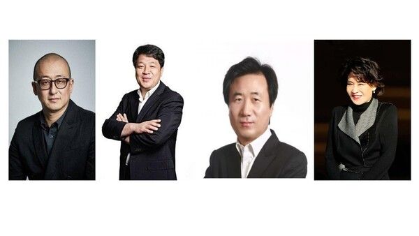 (왼쪽부터 순서대로) ▲윌리엄김 ㈜신세계인터내셔날 패션부문 대표이사겸 백화점부문 디지털&글로벌 총괄 ▲김홍극 ㈜신세계인터내셔날 뷰티&라이프부문 대표이사겸 ㈜신세계까사 대표이사 ▲유신열 ㈜신세계디에프 대표이사&nbsp;▲정유경 ㈜신세계 회장. /사진=신세계그룹