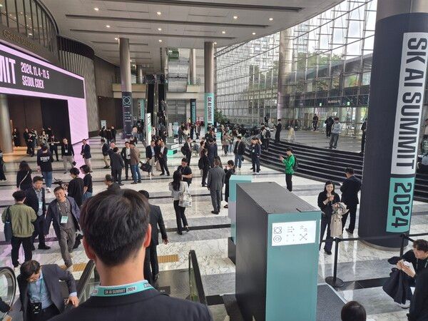 SK AI서밋이 4일 개막해 5일까지 코엑스에서 열린다. / 사진=황재희 기자