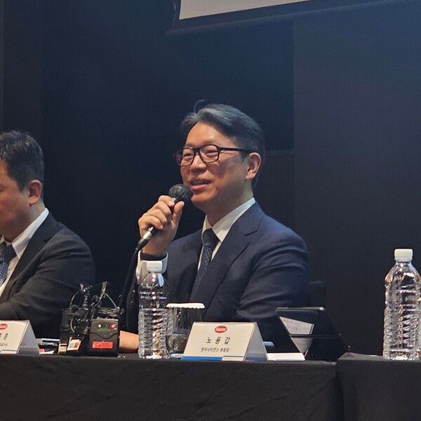 임종훈 한미사이언스 대표. / 사진=정문필 기자.