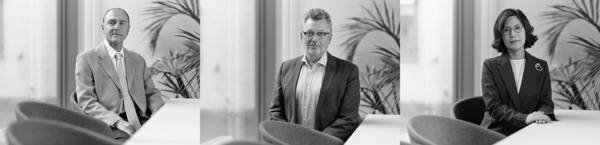 왼쪽부터 마무드 마무디안 박사, 폴 크리스티안센 박사, 박수연 이사 / 사진=부광약품