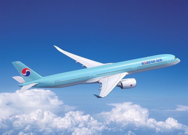 대한항공이 지난 3월 에어버스로부터 주문한 장거리 운항 항공기 A350 와이드바디. /사진=에어버스
