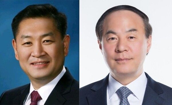 한종희 삼성전자 디바이스경험(DX) 부문장 부회장(왼쪽부터)과 전영현 디바이스솔루션(DS) 부문장 부회장이 2일 공동명의로 발표한 신년사를 통해 초격차 기술 리더십을 바탕으로 재도약의 기틀을 다지자고 밝혔다. (제공=삼성전자)