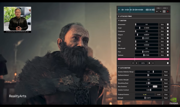 엔비디아의 디지털휴먼 기술 솔루션 엔비디아 에이스 소개 영상. / 출처=엔비디아