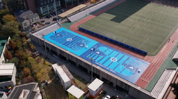 서울시립대 농구장 새단장 / 사진=아디다스 코리아