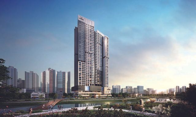 다음달 분양 예정인 쌍용 더 플래티넘 스카이 투시도 / 사진=쌍용건설