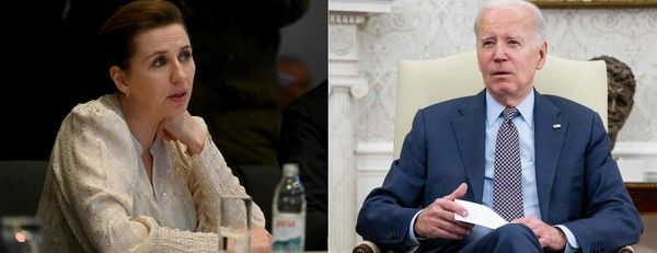 연방정부 부채한도 상향으로 골머리를 앓고 있는 조 바이든 미국 대통령(오른쪽)이 다음달 초순 방미하는 메테 프레데릭센 덴마크 총리와 백악관에서 만난다. 두 정상은 북대서양조약기구(NATO) 동맹국들과 가까운 협력국들의 안보 강화 및 경제 번영을 지지하고 우크라이나에 대한 변함없는 지원도 논의할 예정이다. / 사진=AFP연합뉴스