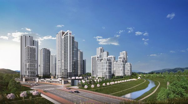 힐스테이트 도안리버파크 2차 투시도. /사진=현대건설