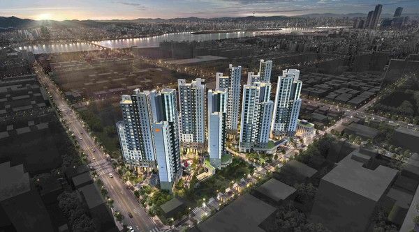 'e편한세상 당산 리버파크' 단지 조감도./사진=DL이앤씨