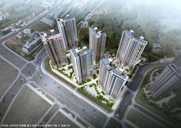 아산탕정자이 퍼스트시티 조감도. /사진=GS건설