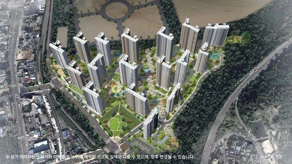 '창원 메가시티 자이&위브' 조감도./사진=두산건설