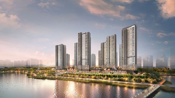 'e편한세상 성성호수공원' 단지 투시도./사진=DL이앤씨