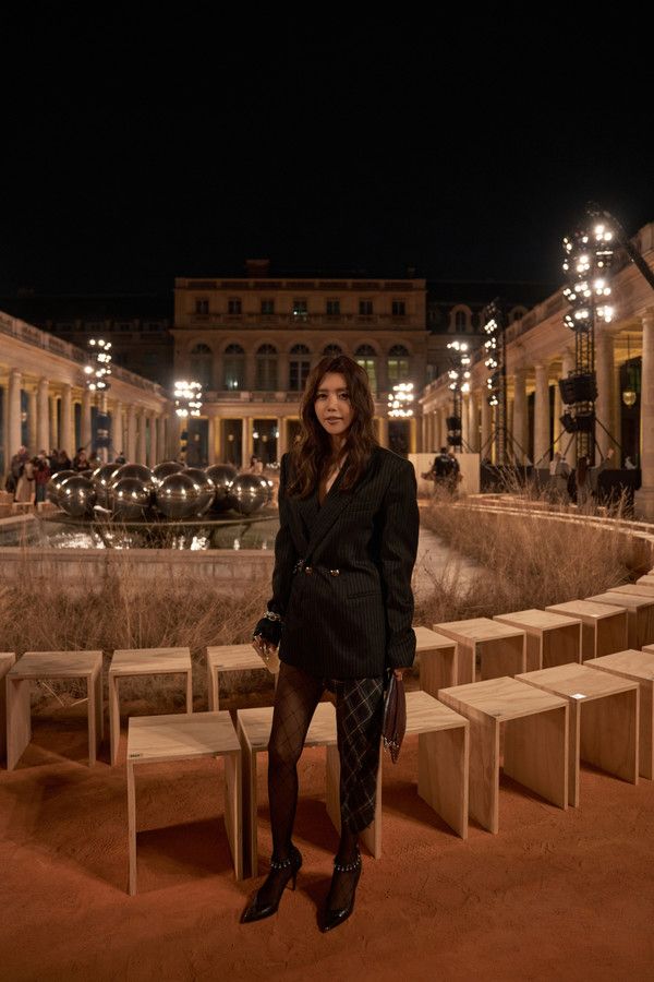 배우 채정안, 이자벨마랑 26SS 쇼 현장 사진 (이자벨마랑 25FW 키 아이템 착용) /사진=LF