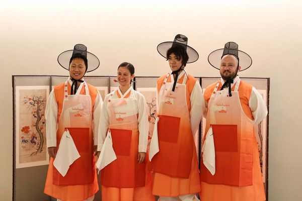 행사에 참여한 뉴욕 미식 셰프들. (왼쪽부터) 지한 리, 수잔 컵스, 유 시마노, 피델 카바예로 /사진=아모레퍼시픽 설화수