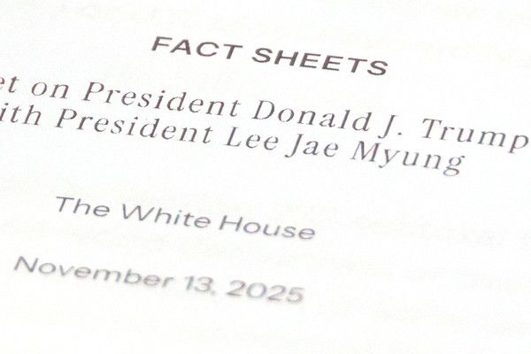 14일 서울 여의도 국회에서 열린 외교통일위원회 전체회의에서 위원들이 이날 발표된 한미 관세·안보 협상의 결과물인 '조인트 팩트시트'(공동 설명자료) 사본을 열람하고 있다. /사진=연합뉴스