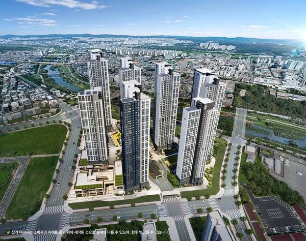 '더샵 오산역아크시티' 조감도./사진=포스코이앤씨